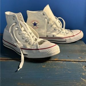 White Converse sneakers